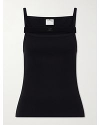Courreges - 90's Ribbed Cotton-Blend Jersey Tank - Lyst
