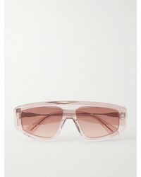 Alaïa - Mask D-Frame Recycled-Acetate Sunglasses - Lyst