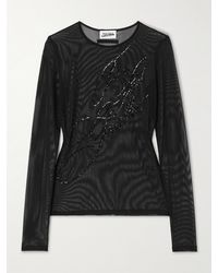 Jean Paul Gaultier - Haut En Résille À Sequins - Lyst