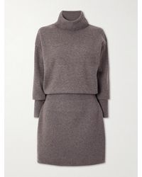 Veronica Beard - Cassidy Merino Wool And Cashmere-Blend Turtleneck Mini Dress - Lyst