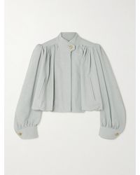 Chloé - Jacke Aus Dupionseidenimitat - Lyst
