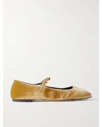 Aeyde - Uma Mary-Jane-Ballerinas Aus Samt - Lyst