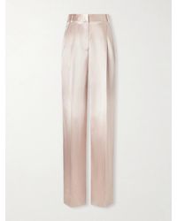 Tom Ford - Polka- Dot Satin Straight-Leg Pants - Lyst