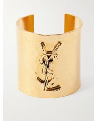 Saint Laurent - Cassandre-Tone Cuff - Lyst