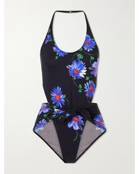 Alaïa - Floral-Print Swimsuit - Lyst