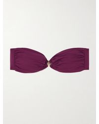 Melissa Odabash - Istanbul Embellished Gathered Bandeau Bikini Top - Lyst