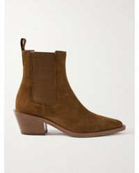 Gianvito Rossi - Wylie 60 Suede Chelsea Boots - Lyst