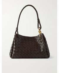 Bottega Veneta - Parachute Medium Intrecciato Leather Shoulder Bag - Lyst