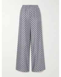 Gucci - Gg Supreme Printed Silk-Twill Pajama Pants - Lyst