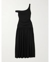Rohe - Schulterfreies Maxikleid Aus Stretch-Jersey Mit Raffungen - Lyst