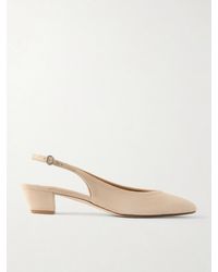Aeyde - Celeste Suede Slingback Pumps - Lyst