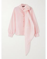 Loro Piana - Patricia Schluppenbluse Aus Seiden-Organdy - Lyst