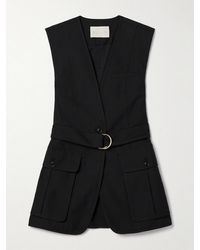 Ulla Johnson - Twyla Belted Cotton And Tencel Lyocell-Blend Twill Vest - Lyst