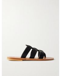 K. Jacques - Dolon Cutout Leather Slides - Lyst