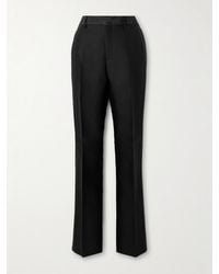Gucci - Wool And Silk-Blend Gabardine Straight-Leg Pants - Lyst