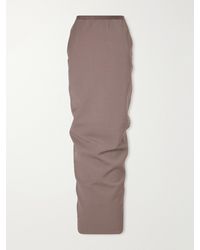 Rick Owens - Soft Pillar Wool-Stretch Maxi Skirt - Lyst