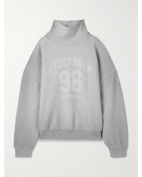 Acne Studios - Sweatshirt Aus Biobaumwoll-Jersey Mit Print - Lyst