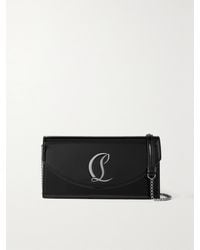 Christian Louboutin - Loubi54 Embellished Patent-Leather Shoulder Bag - Lyst