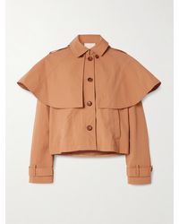 Ulla Johnson - River Cape-Effect Crinkled-Shell Jacket - Lyst