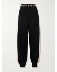 Perfect Moment - La Tour Intarsia Wool-Blend Tapered Track Pants - Lyst