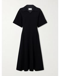 Jil Sander - Paneled Crepe Midi Dress - Lyst