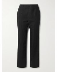Carolina Herrera - Emilie Cotton-Blend Slim-Leg Pants - Lyst