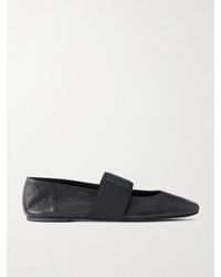 Givenchy - Logo-Appliquéd Leather Ballerina Flats - Lyst