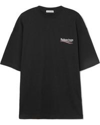 Balenciaga Tee-shirt Oversize imprimé - Noir