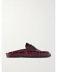 Saint Laurent - Le Loafer Eel Slippers - Lyst