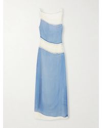 SIR. - Aurelia Paneled Chiffon Midi Dress - Lyst