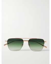 Barton Perreira - Armstrong Aviator-Style-Tone Titanium Sunglasses - Lyst