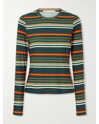 Proenza Schouler - Mae Striped Stretch-Jersey T-Shirt - Lyst