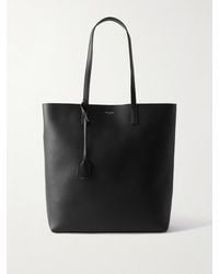 Saint Laurent - North/South Große Tote Aus Leder - Lyst