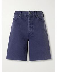 Nili Lotan - Russel Frayed Denim Shorts - Lyst