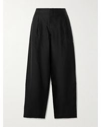 STAUD - Pierre Twill Wide-Leg Pants - Lyst