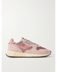 Autry - Reelwind Low Leather And Suede-Trimmed Mesh And Shell Sneakers - Lyst