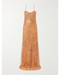 Alix Of Bohemia - Athens Paillette-Embellished Silk-Blend Maxi Dress - Lyst