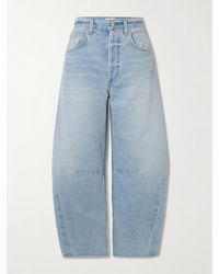 Citizens of Humanity - Horseshoe Hoch Sitzende Barrel-Jeans Mit Weitem Bein Und Fransen - Lyst
