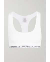 Calvin Klein Modern Cotton Soft-bh Aus Einer Baumwollmischung Mit Stretch-anteil - Weiß