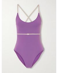 Eres - Lilas Sharon Belted Two-Tone Swimsuit - Lyst