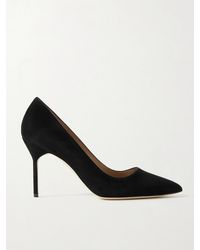 Manolo Blahnik - Bb 90 Suede Pumps - Lyst