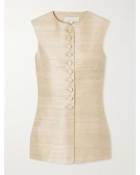 LIBEROWE - Vania Silk-Blend Dupioni Vest - Lyst