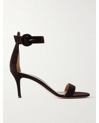 Gianvito Rossi - Portofino 70 Suede Sandals - Lyst