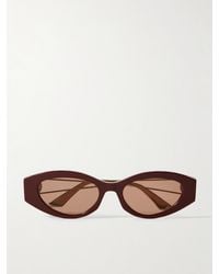 Dior - 30Montaigne B6I Sonnenbrille Mit Cat-Eye-Rahmen Aus Azetat Mit- Und Silberfarbenen Details - Lyst
