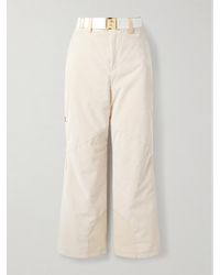 Bogner - Belted Panelled Corduroy, Twill And Canvas Ski Pants - Lyst