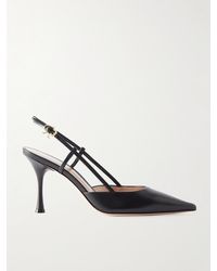 Gianvito Rossi - Ascent 85 Leather Slingback Pumps - Lyst