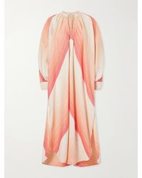 Marrakshi Life - The Smock Striped Cotton Midi Dress - Lyst