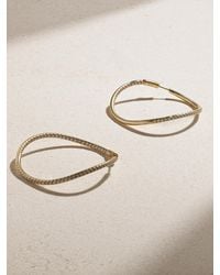 Anita Ko - Twisted 18-Karat Diamond Hoop Earrings - Lyst