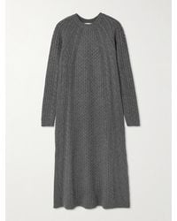 Lisa Yang - Nyla Cable-Knit Cashmere Midi Dress - Lyst