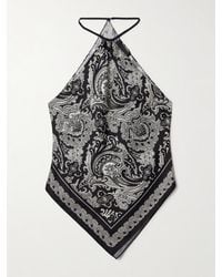 Nili Lotan - Audrey Neckholder-Oberteil Aus Seide Mit Paisley-Print - Lyst